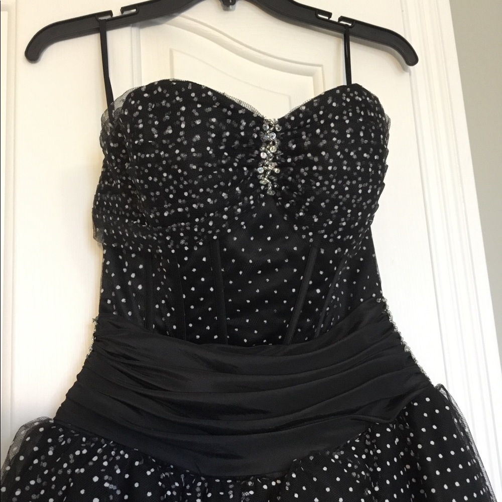 Night Moves Strapless Formal Dress View 2